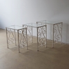 A Set Of 1950's Wrought Iron Nesting Tables