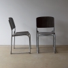 Set Of Six Vintage Industrial Chairs 