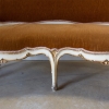Italian Serpentine Painted and Gilt Settee