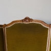 French, Louis 15 Style Bergere In Yellow Velvet