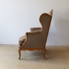 French Louis 15 Style Walnut Bergère