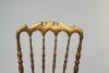 Pair of Napoleon III Gilt Side chairs