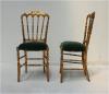 Pair of Napoleon III Gilt Side chairs