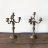 Pair Of Gilt Bronze Candelabra 