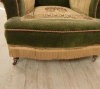 Pair Of Victorian Velvet Carpet Chairs