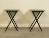 Pair Of American Campaign Style Sidetables