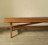 Pair Of French Beech Bench Seats