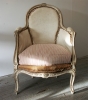 Pair of Petite Louis 15 Style Painted Bergères