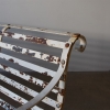 Painted Iron Garden Bench
