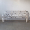 Painted Iron Garden Bench