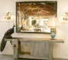 Large Bistro Mirror With Original Glass