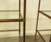 A Pair Of 1940's Brass Tiered Tables