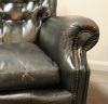 Pair Of Spanish Leather Club Chairs