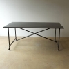 Modern Industrial Steel Trestle Table