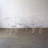 French Wrought Iron Garden Chairs 