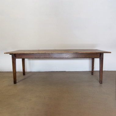 French Chestnut And Fruitwood Farmhouse Table 