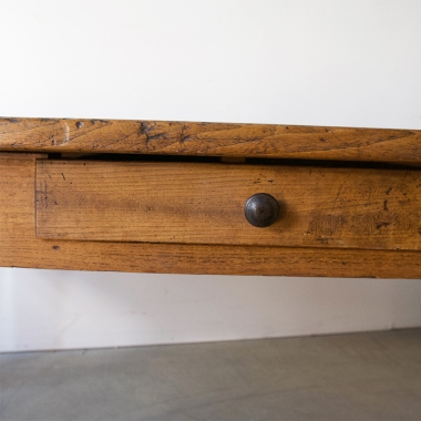 French, 19th Century, Elm, Farmhouse table