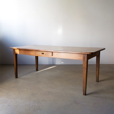 French, 19th Century, Elm, Farmhouse table