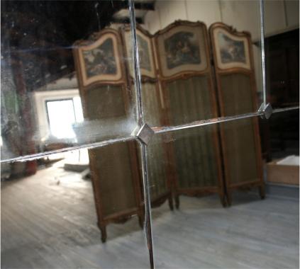 Enormous French 1920's bistro mirror