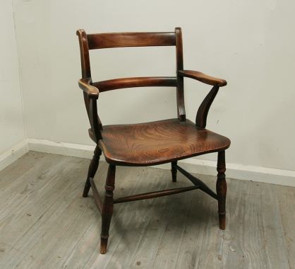 French Provincial Elm Armchair
