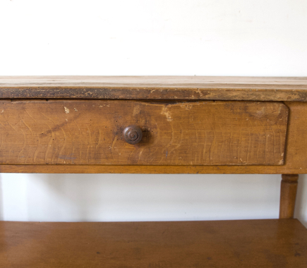French, Rustic, Faux Grained, Side Table