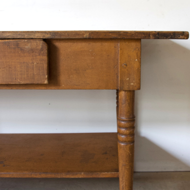 French, Rustic, Faux Grained, Side Table