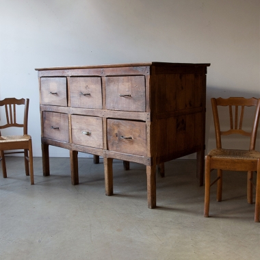 Large, French, 19th century, Grain Drawers