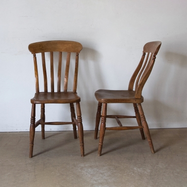 Set Of Six, English, Provincial, Dining Chairs