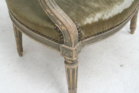 Louis 15th Period Painted Fauteuil