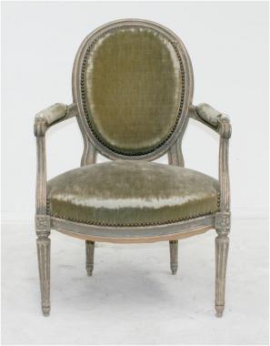 Louis 15th Period Painted Fauteuil