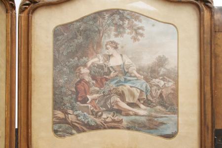 French 19th Century Louis 15th Style Screen 