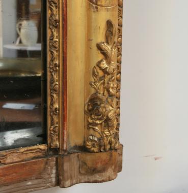  A Large Louis Philippe Period Giltwood Pier Mirror 