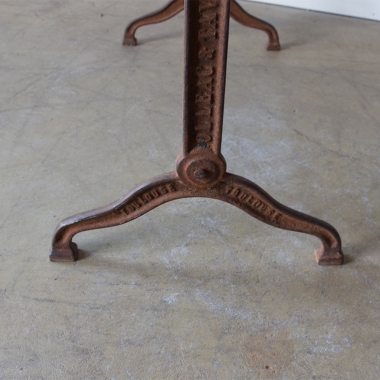 French Marble Topped Bistrot Table
