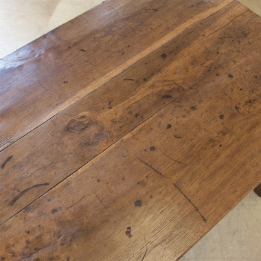 French, Oak + Chestnut Farmhouse Table