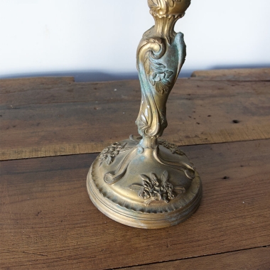 Pair Of Gilt Bronze Candelabra