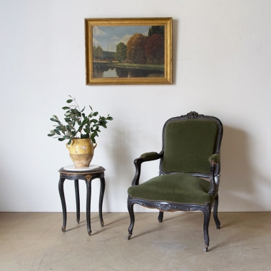 Pair Of Napoleon III Louis 15 Style Fauteuils