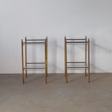 Pair Of French, Maison Bagues Style Side Tables