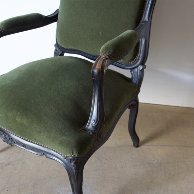 Pair Of Napoleon III Louis 15 Style Fauteuils