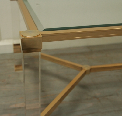 Pierre Vandel Coffee Table With Stretcher Base 
