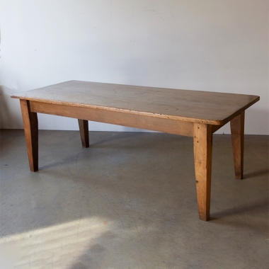 19th Century, Scrubbed Top Colonial Table