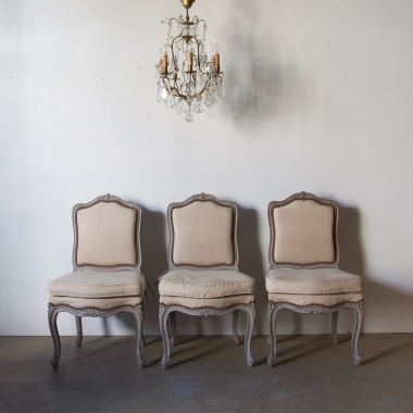 A Set Of 8, French, Louis 15 Style Dining Chairs