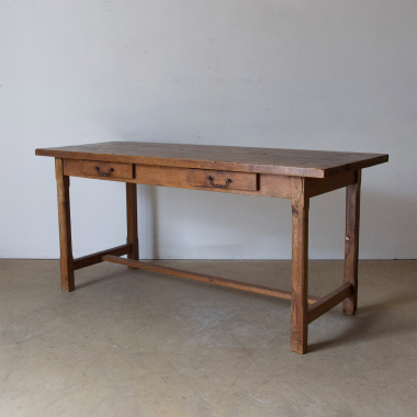 French, 19th Century, Long, Rustic, Side Table