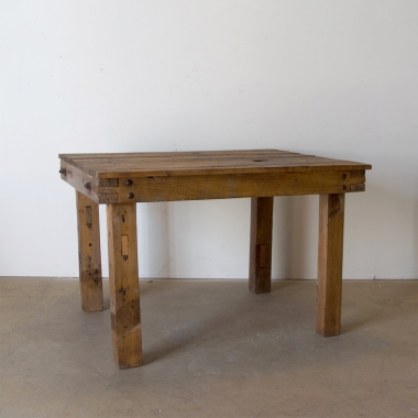 Vintage square rustic table