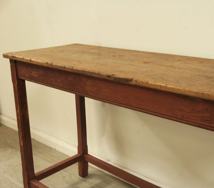 Tall French Rustic Painted Side Table