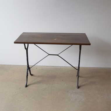 French Wooden Topped Bistro Table