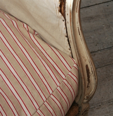 Pair of Petite Louis 15 Style Painted Bergères