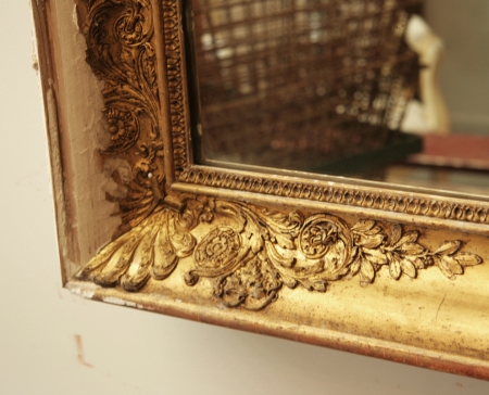 Distressed French Empire Mirror