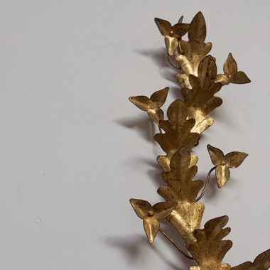 Pair Of 1950's Italian Tole Candle Sconces