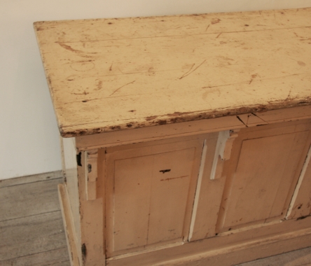 French Late 19th Century Painted Counter Or Desk