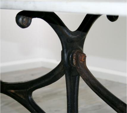 Long French Art Nouveau Café Table